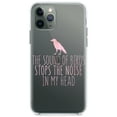 thumbnail image 1 of DistinctInk Clear Shockproof Hybrid Case for iPhone 11 Pro MAX (6.5" Screen) - TPU Bumper Acrylic Back Tempered Glass Screen Protector - The Sound of Birds Stops the Noise, 1 of 1