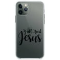 thumbnail image 1 of DistinctInk Clear Hybrid Case for Apple iPhone 12 (6.1" Screen) - Black - Slim Profile Design, 1 of 2