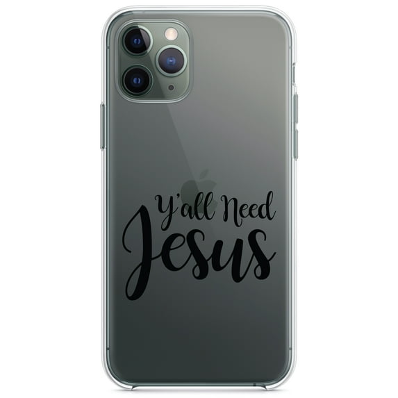 DistinctInk Clear Hybrid Case for Apple iPhone 12 (6.1" Screen) - Black - Slim Profile Design