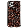 thumbnail image 1 of DistinctInk Clear Hybrid Case for Apple iPhone 12 Mini (5.4" Screen) - Dark Brown Coffee Beans - Raised Bezel Screen Guard, 1 of 2