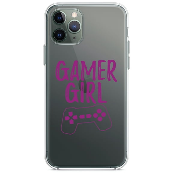 DistinctInk Clear Hybrid Case for Apple iPhone 12 Mini (5.4" Screen) - Video Games - Slim Profile Design