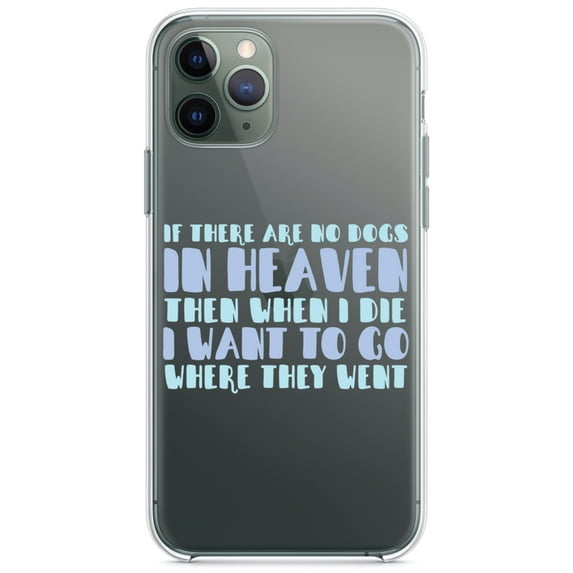 DistinctInk Clear Hybrid Case for Apple iPhone 13 (6.1" Screen) - I Want to Go With Them - Wireless Charging Compatible