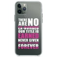 thumbnail image 1 of DistinctInk Clear Hybrid Case for Apple iPhone 13 (6.1" Screen) - No Ex Nurses Title is Earned Forever - Lightweight Grip, 1 of 2