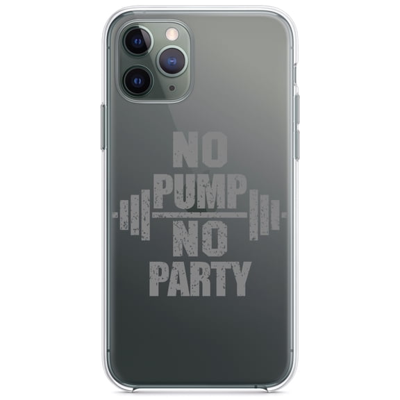 DistinctInk Clear Hybrid Case for Apple iPhone 13 (6.1" Screen) - No Pump No Party Weights - Slim Profile Design