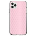 thumbnail image 1 of DistinctInk Clear Hybrid Case for Apple iPhone 13 Pro (6.1" Screen) - Pink Dot Line Pattern - Tempered Glass Back, 1 of 2
