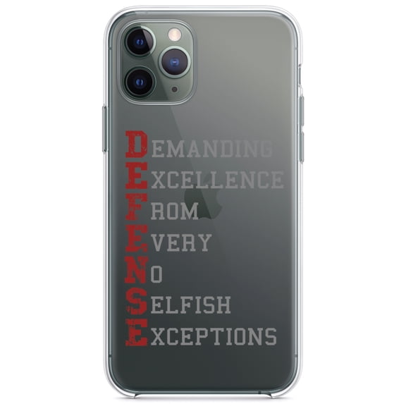 DistinctInk Clear Hybrid Case for Apple iPhone 13 Pro Max (6.7" Screen) - DEFENSE Demanding Excellence - Raised Bezel Screen Guard