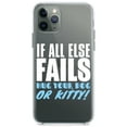 thumbnail image 1 of DistinctInk Clear Hybrid Case for Apple iPhone 13 Pro Max (6.7" Screen) - All Else Fails, Hug Your Dog or Kitty - Raised Bezel Screen Guard, 1 of 2