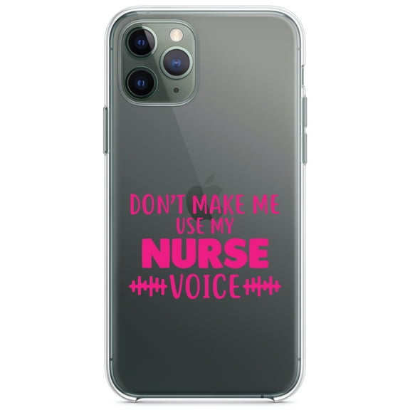 DistinctInk Clear Hybrid Case for Apple iPhone 13 Pro Max (6.7" Screen) - Pink - Shockproof Protection