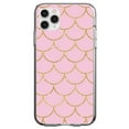 thumbnail image 1 of DistinctInk Clear Hybrid Case for Apple iPhone 13 Pro Max (6.7" Screen) - Scalloped Pattern - Shockproof Protection, 1 of 2