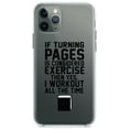 thumbnail image 1 of DistinctInk Clear Hybrid Case for Apple iPhone 13 Pro Max (6.7" Screen) - Turning Pages Considered Exercise I Workout - Shockproof Protection, 1 of 2