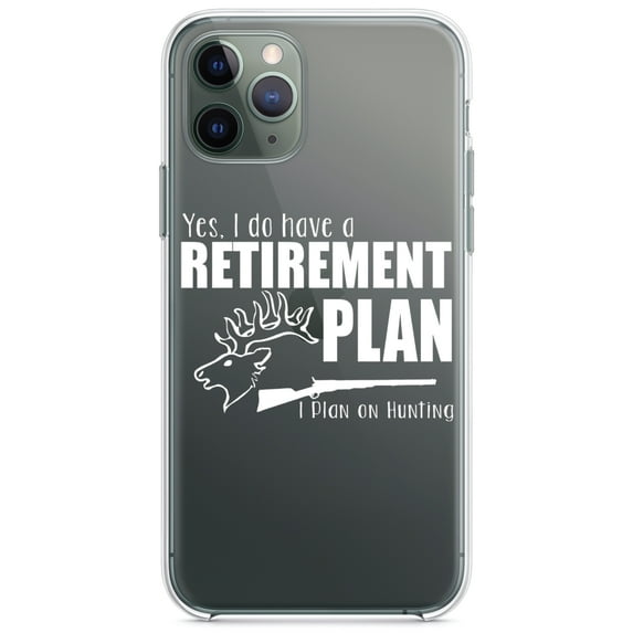 DistinctInk Clear Hybrid Case for Apple iPhone 13 Pro Max (6.7" Screen) - Hunting - Raised Bezel Screen Guard