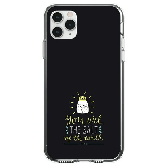 DistinctInk Clear Hybrid Case for Apple iPhone 13 Pro Max (6.7" Screen) - Black Yellow - Lightweight Grip