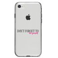 thumbnail image 1 of DistinctInk Clear Shockproof Hybrid Case for iPhone 7 8 SE (2020 Model) 4.7" Screen TPU Bumper Acrylic Back Tempered Glass Screen Protector - Don't Forget to Love Yourself, 1 of 5