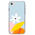 thumbnail image 1 of DistinctInk Clear Shockproof Hybrid Case for iPhone 7 8 SE (2020 Model) 4.7" Screen TPU Bumper Acrylic Back Tempered Glass Screen Protector - Summer Vibes Bold Cherry Pink Orange Yellow, 1 of 5