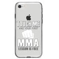 thumbnail image 1 of DistinctInk Clear Shockproof Hybrid Case for iPhone 7 8 SE (2020 Model) 4.7" Screen TPU Bumper Acrylic Back Tempered Glass Screen Protector - Touch Me. First MMA Lesson is Free., 1 of 5