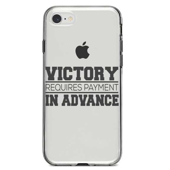 DistinctInk Clear Shockproof Hybrid Case for iPhone 7 8 SE (2020 Model) 4.7" Screen TPU Bumper Acrylic Back Tempered Glass Screen Protector - Victor Requires Payment in Advance