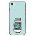 thumbnail image 1 of DistinctInk Clear Shockproof Hybrid Case for iPhone 7 8 SE (2020 Model) 4.7" Screen TPU Bumper Acrylic Back Tempered Glass Screen Protector - You Are the Salt of the Earth - Shaker, 1 of 5