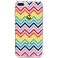 thumbnail image 1 of DistinctInk Clear Shockproof Hybrid Case for iPhone 7 PLUS / 8 PLUS (5.5" Screen) - TPU Bumper, Acrylic Back, Tempered Glass Screen Protector - Rainbow Chevron, 1 of 9