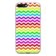 thumbnail image 1 of DistinctInk Clear Shockproof Hybrid Case for iPhone 7 PLUS / 8 PLUS (5.5" Screen) - TPU Bumper, Acrylic Back, Tempered Glass Screen Protector - Rainbow White Stripes Wave - Stripes Pattern, 1 of 5