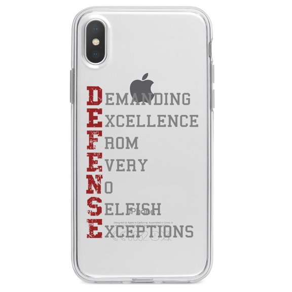 DistinctInk Clear Shockproof Hybrid Case for iPhone X / XS (5.8" Screen) - TPU Bumper Acrylic Back Tempered Glass Screen Protector - DEFENSE Demanding Excellence