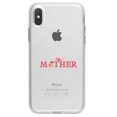 thumbnail image 1 of DistinctInk Clear Shockproof Hybrid Case for iPhone X / XS (5.8" Screen) - TPU Bumper Acrylic Back Tempered Glass Screen Protector - Mother - Pink Bird & Flowers, 1 of 5