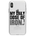 thumbnail image 1 of DistinctInk Clear Shockproof Hybrid Case for iPhone XR (6.1" Screen) - TPU Bumper Acrylic Back Tempered Glass Screen Protector - My Daily Dose of Iron Golf, 1 of 5