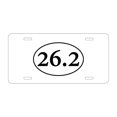 thumbnail image 1 of DistinctInk Custom Aluminum Vanity License Plate for Front of Car - 26.2 - Marathon Sticker - Running, 1 of 2
