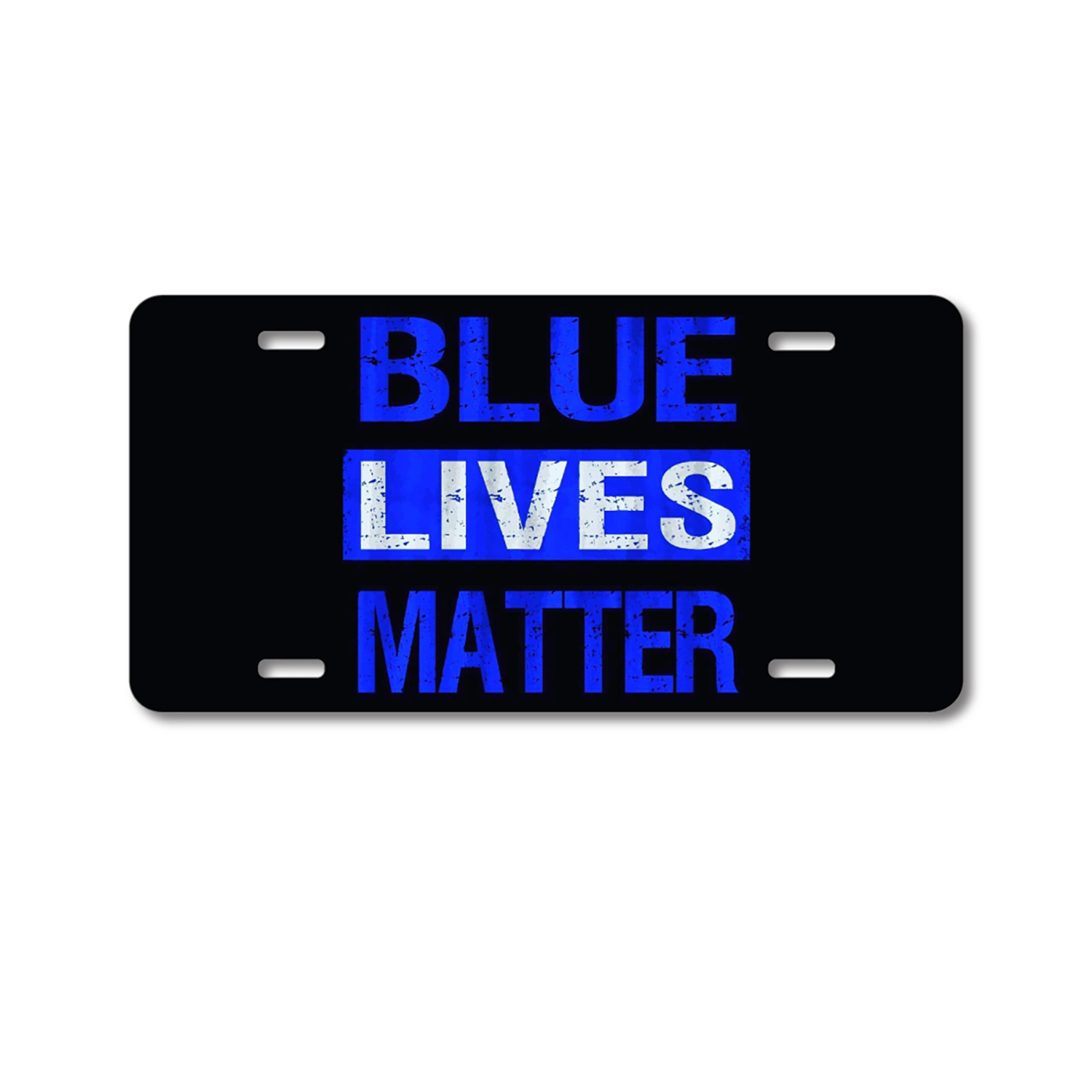 Thin Blue line License Plate Vehicle Auto Tag Police Lives matter FREE SHIPPING