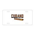 thumbnail image 1 of DistinctInk Custom Aluminum Vanity License Plate for Front of Car - Cubano. Cigars, 1 of 2