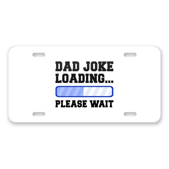 DistinctInk Custom Aluminum Vanity Front License Plate - Blue - Weatherproof, Pre-Drilled Holes