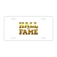 thumbnail image 1 of DistinctInk Custom Aluminum Vanity License Plate for Front of Car - Hall of Fame, 1 of 2