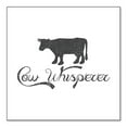 thumbnail image 1 of DistinctInk Custom Bumper Sticker - 10" x 10" Decorative Decal - White Background - Cow Whisperer, 1 of 2