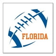 thumbnail image 1 of DistinctInk Custom Bumper Sticker - 10" x 10" Decorative Decal - White Background - Florida Football - Orange, Blue, 1 of 2