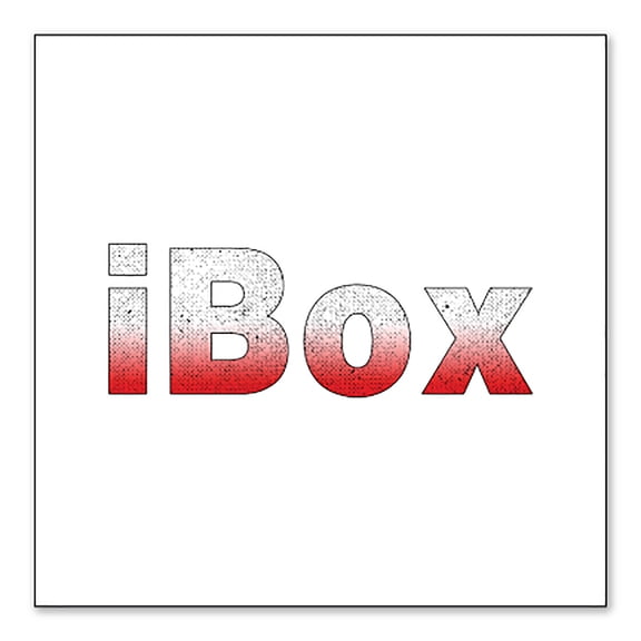 DistinctInk Custom Bumper Sticker - 3" x 3" Decorative Decal - White Background - iBox Boxing