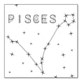 thumbnail image 1 of DistinctInk Custom Bumper Sticker - 4" x 4" Decorative Decal - White Background - Star Zodiac Pisces, 1 of 2
