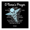thumbnail image 1 of DistinctInk Custom Bumper Sticker - 6" x 6" Decorative Decal - Black Background - A Nurse's Prayer, 1 of 2