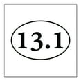thumbnail image 1 of DistinctInk Custom Bumper Sticker - 8" x 8" Decorative Decal - White Background - 13.1 - Half Marathon Sticker - Running, 1 of 2