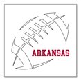 thumbnail image 1 of DistinctInk Custom Bumper Sticker - 8" x 8" Decorative Decal - White Background - Arkansas Football - Cardinal, White, 1 of 2