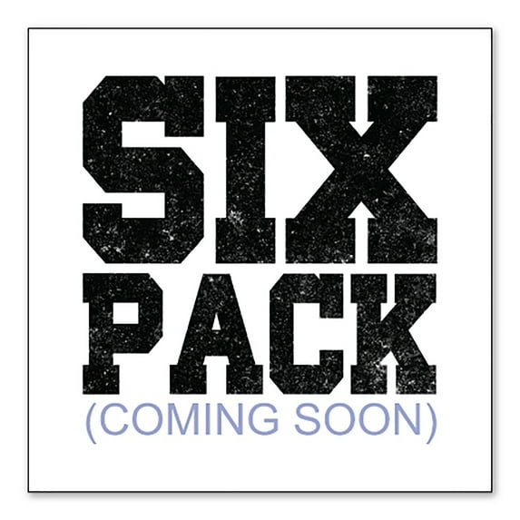 DistinctInk Custom Bumper Sticker - 8" x 8" Decorative Decal - White Background - Six Pack (Coming Soon)