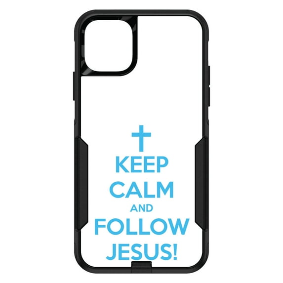 DistinctInk Custom SKIN / DECAL compatible with OtterBox Commuter for iPhone 11 Pro MAX (6.5" Screen) - Keep Calm and Follow Jesus - Show Your Love of Christ