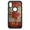 thumbnail image 1 of DistinctInk Custom SKIN / DECAL compatible with OtterBox Commuter for iPhone X / XS (5.8" Screen) - Canadian Flag Old Weathered - Show Your Love of Canada, 1 of 5