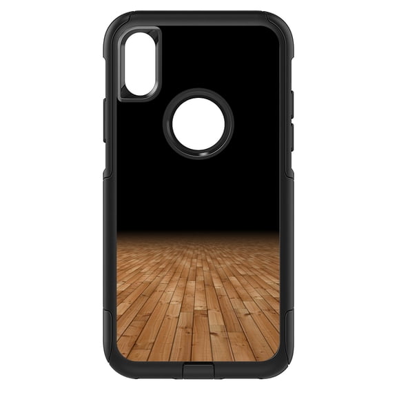 DistinctInk Custom SKIN / DECAL compatible with OtterBox Commuter for iPhone XS MAX (6.5" Screen) - Basketball Court Floor - Show Your Love of Basketball