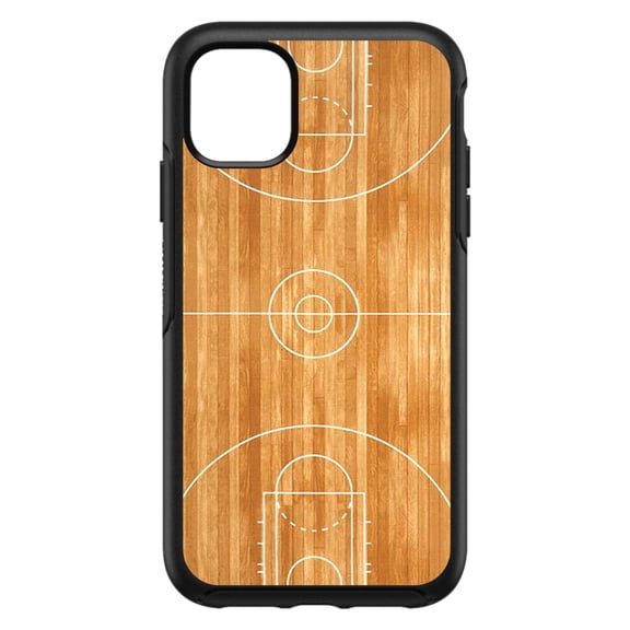 DistinctInk Custom SKIN / DECAL compatible with OtterBox Symmetry for iPhone 11 (6.1" Screen) - Basketball Court Layout - Show Your Love of Basketball