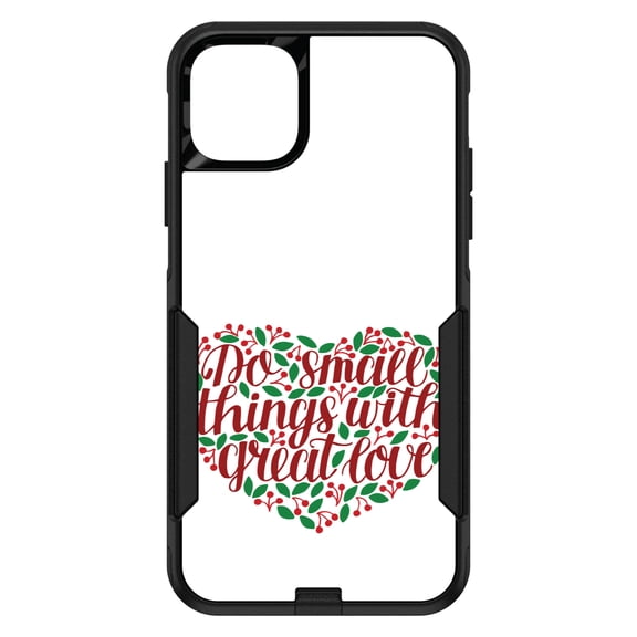 DistinctInk Custom SKIN / DECAL compatible with OtterBox Commuter for iPhone 11 (6.1" Screen) - Do Small Things With Great Love - Floral