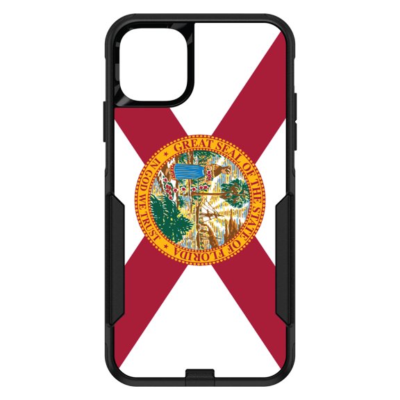 DistinctInk Custom SKIN / DECAL compatible with OtterBox Commuter for iPhone 11 (6.1" Screen) - Florida State Flag - US State Flag