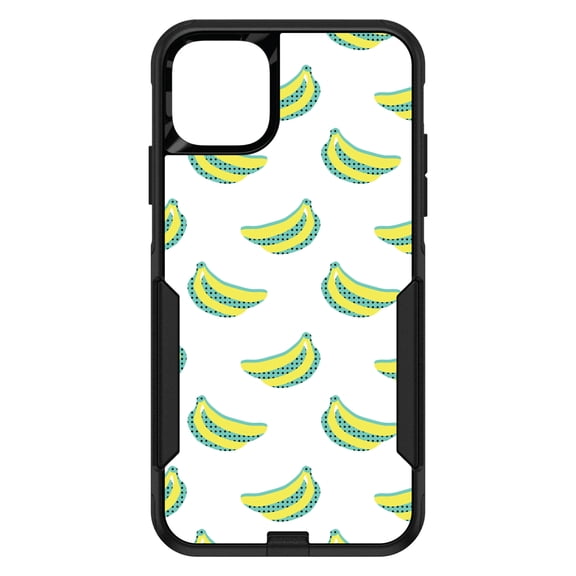 DistinctInk Custom SKIN / DECAL compatible with OtterBox Commuter for iPhone 11 (6.1" Screen) - Summer Graphics - Banana Pattern - Yellow