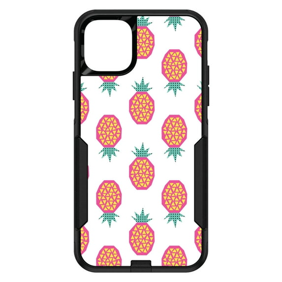 DistinctInk Custom SKIN / DECAL compatible with OtterBox Commuter for iPhone 11 (6.1" Screen) - Summer Graphics - Pineapple Pattern - Pink