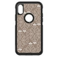 thumbnail image 1 of DistinctInk Custom SKIN / DECAL compatible with OtterBox Commuter for iPhone X / XS (5.8" Screen) - Tan White Floral, 1 of 5
