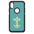 thumbnail image 1 of DistinctInk Custom SKIN / DECAL compatible with OtterBox Commuter for iPhone XS MAX (6.5" Screen) - Hope is an Anchor for a Sould - Yellow Teal, 1 of 5