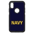 thumbnail image 1 of DistinctInk Custom SKIN / DECAL compatible with OtterBox Commuter for iPhone XS MAX (6.5" Screen) - Yellow Navy - Show Your Support for the Navy, 1 of 5